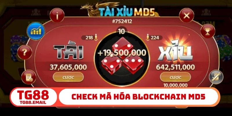 Check mã hóa blockchain MD5