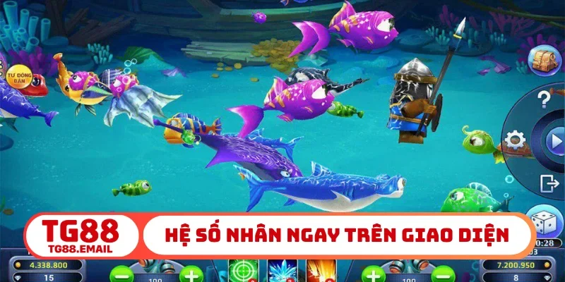 Hệ số nhân ngay trên giao diện